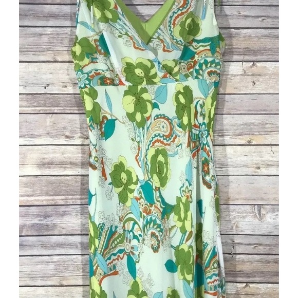 4U Designs Green Paisley Dress SZ Medium - Picture 5 of 8